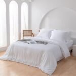 white Bamboo Duvet Cover Set