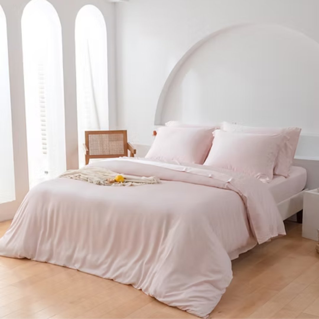 pink bamboo duvet covers
