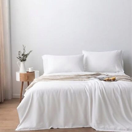 Paradise Cooling Bamboo Sheets for Hot Sleepers white