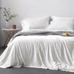 Island 100% bamboo bed sheet set | White Sand
