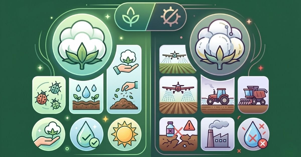 Organic Cotton vs. Conventional Cotton: A Science-Backed Guide to Safer, Smarter Bedding