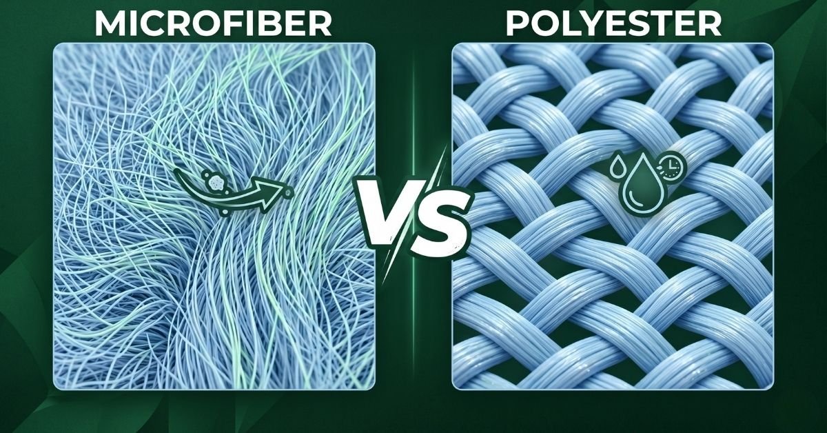 The difference between microfiber and polyester