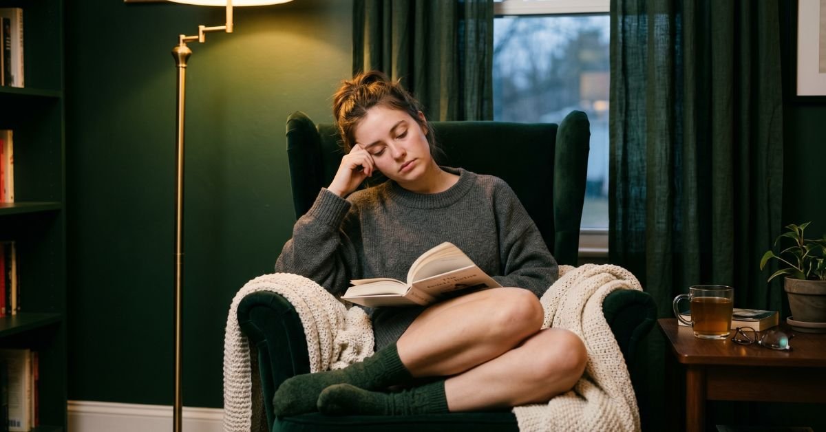 why do i feel sleepy when reading